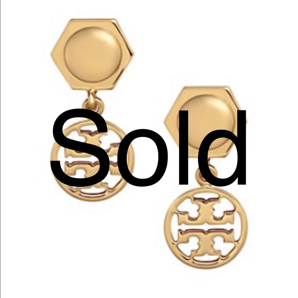 Tory Burch Logo Drop Earrings